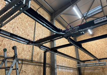 Convoyeur ligne de peinture pour menuiserie bois