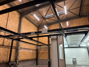 Convoyeur ligne de peinture pour menuiserie bois